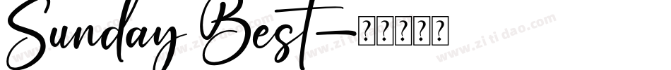 Sunday Best字体转换